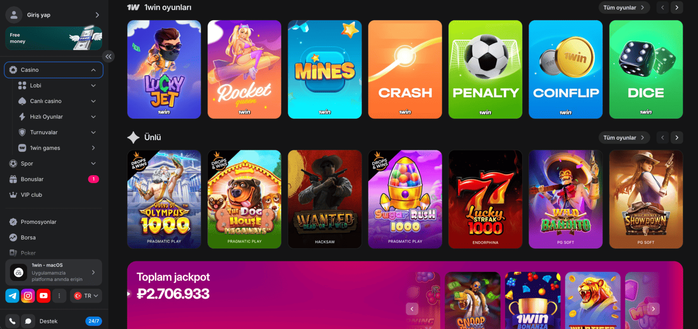 1win slot